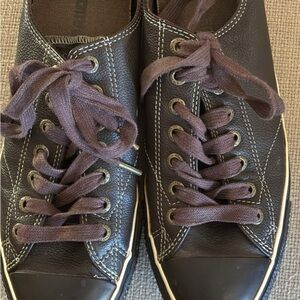 Converse Brown Leather Athletic Shoes